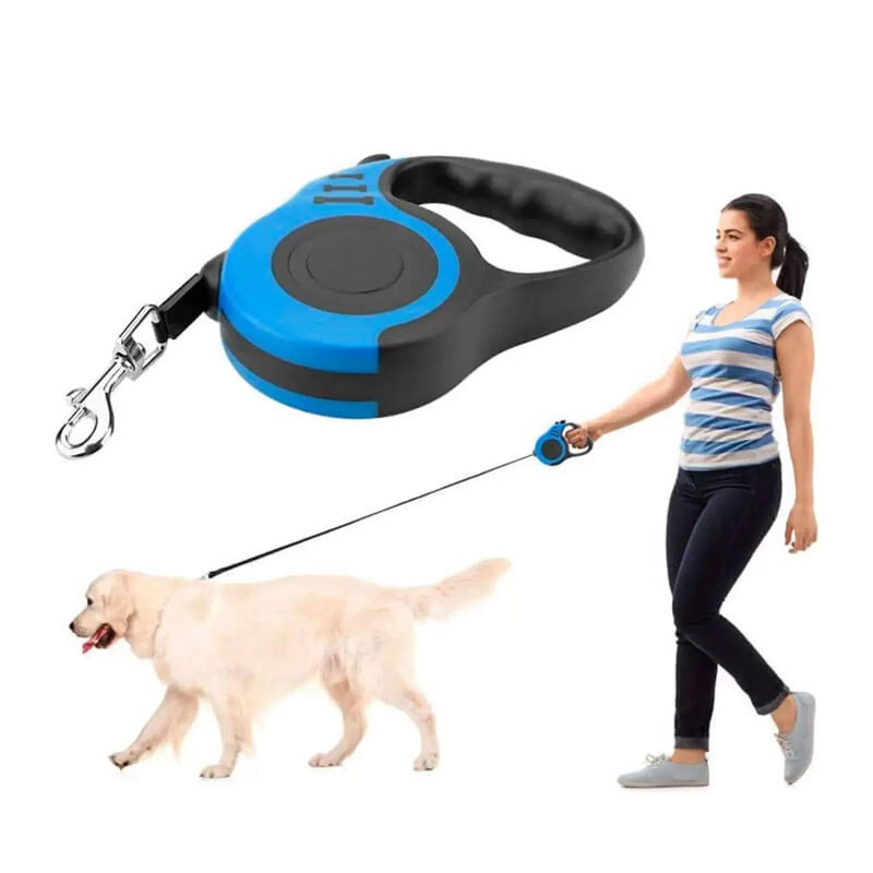 Coleira guia retrátil de 3 metros para Pets