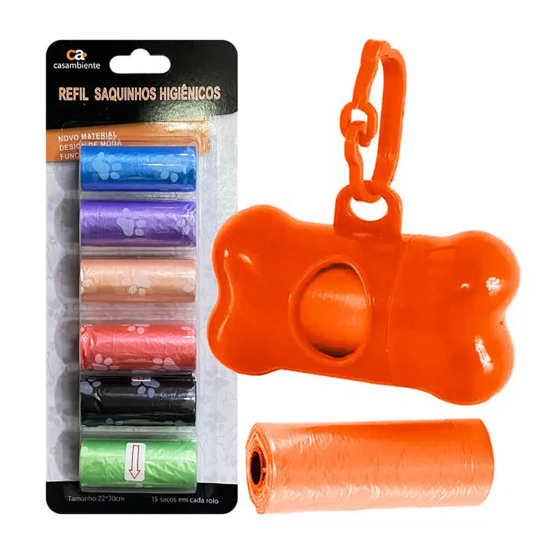 Kit Higiênico com refil para cachorro e gatos