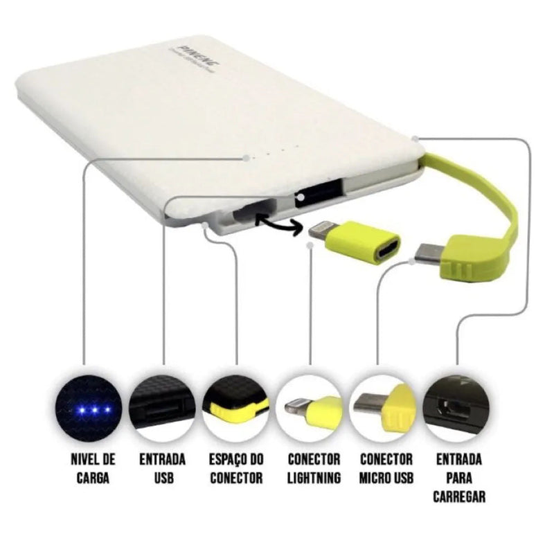 Carregador Portátil PowerBank Pineng