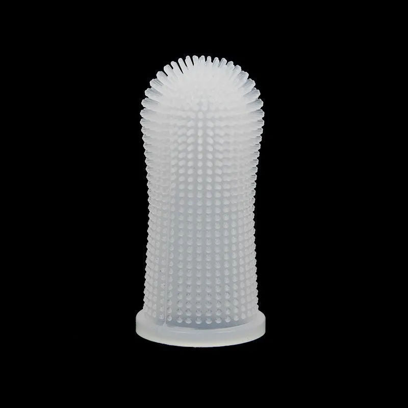 Escova de dentes de silicone não tóxica para Pets